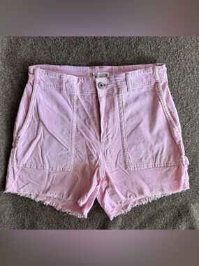 Carve Designs Light Pink Denim Utility Shorts
